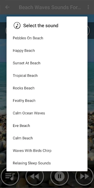 Relaxing Beach Waves Music : Deep Sleep Music Screenshot 1