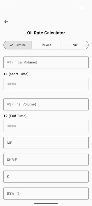 Oil & Gas Calculator Screenshot 1