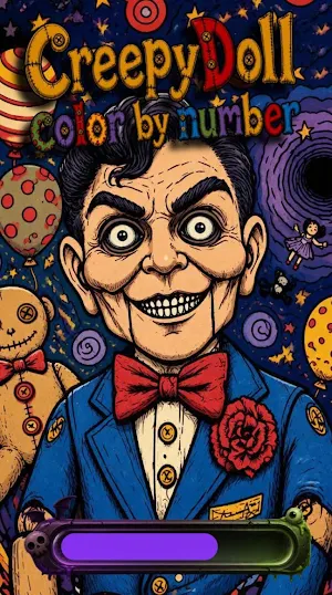 Creepy Doll Color by Number Screenshot 0