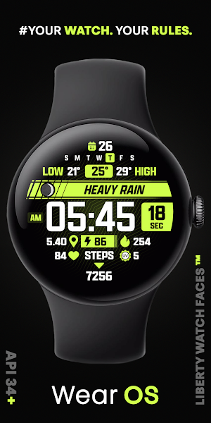 ATHLETIC Digital Watch Face Screenshot 3