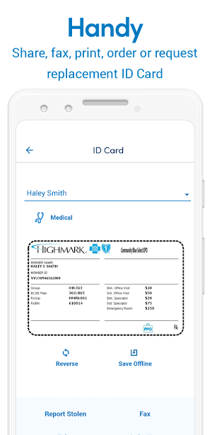 Highmark Plan Screenshot 3