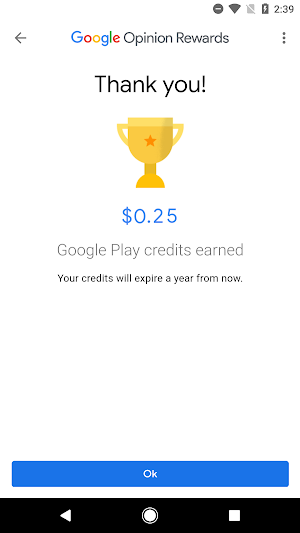 Google Opinion Rewards Screenshot 3