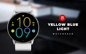 Yellow Blue Light Watch Face Screenshot 0
