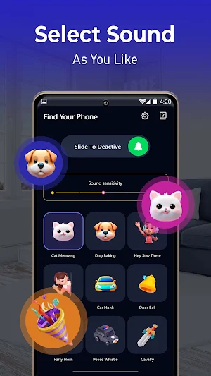 Find My Phone by Clap, Whistle Screenshot 1
