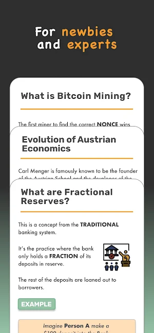 Yzer: Learn Bitcoin & Finance Screenshot 2