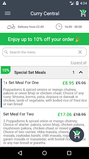 Curry Central Alloa Screenshot 1