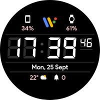 JHW Digital F: Watch face