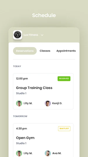 Lux Fitness Screenshot 2
