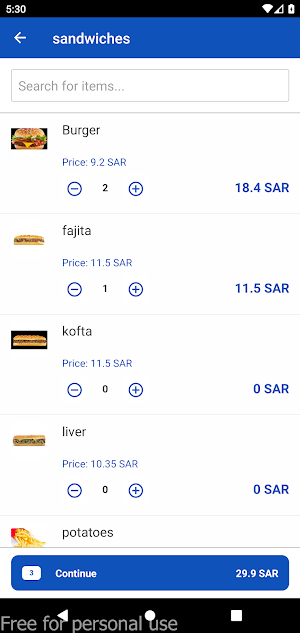 WSL Talabat Screenshot 1