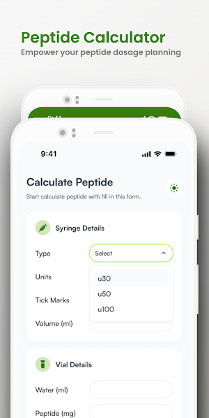 Peptide Calculator App Screenshot 2