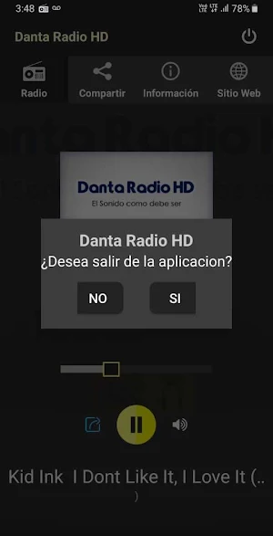 Danta Radio HD - El Sonido como debe ser Screenshot 2
