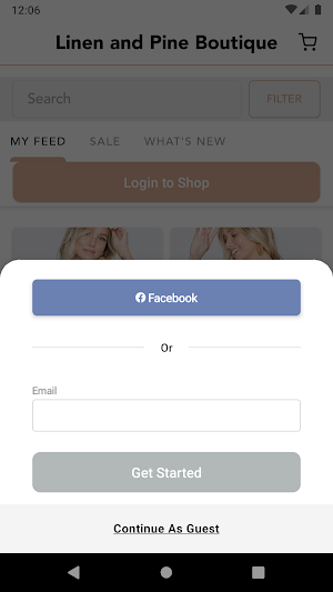 Linen and Pine Boutique Screenshot 0