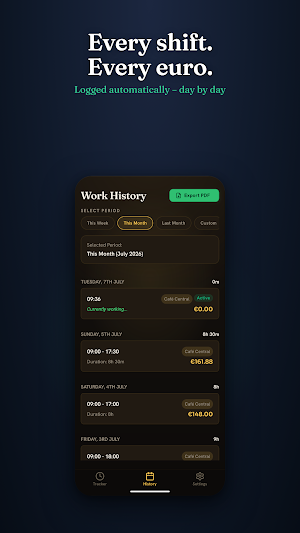 OT: Timesheet Hours Tracker Screenshot 1