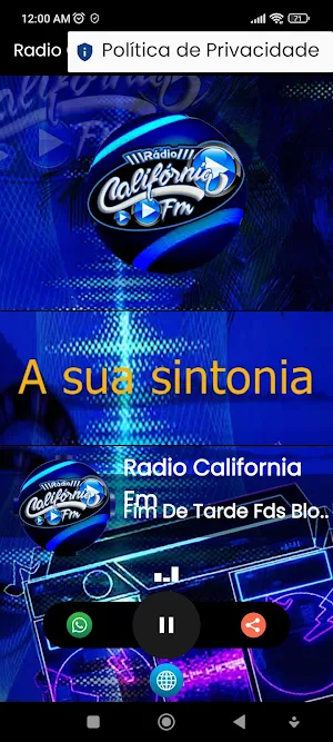 Rádio Califórnia Fm Screenshot 1