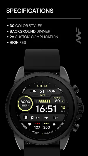 Awf TACT ONE - watch face Screenshot 1