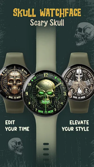 Skull Watchface ULTRA SGW7 Screenshot 0