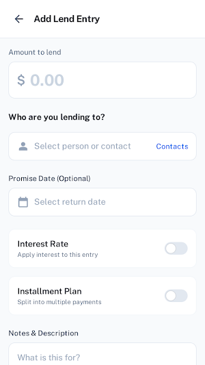 Paylio - Budget + EMI Tracker Screenshot 3