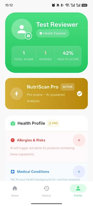 VibeEating: AI Ingredient Scan Screenshot 1