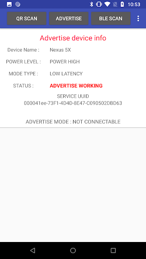 BLE(gatt, sacn, connet, write, advertiser, qr) Screenshot 3