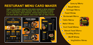 Menu Maker - Designs Creator Screenshot 0