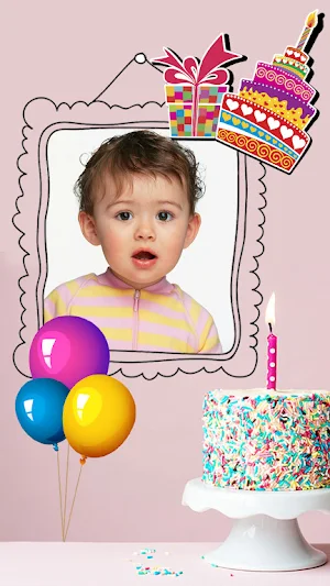 Birthday Photo Frame Maker App Screenshot 2