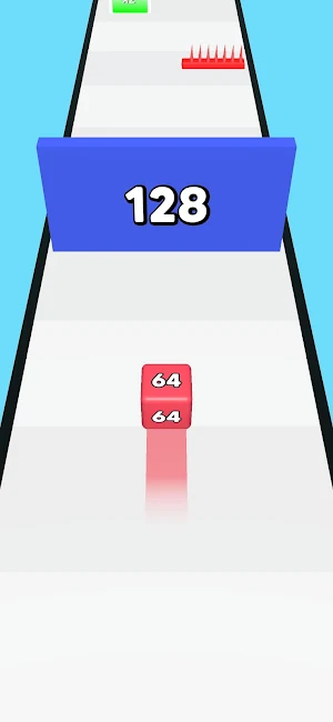2048 Cube Run: Run and merge Screenshot 1
