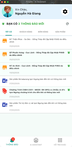 PingMe - AI Assistant Screenshot 1