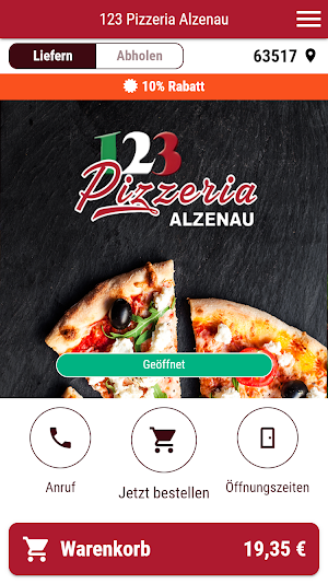 123 Pizzeria Alzenau Screenshot 0