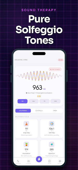 Celestial Sync Pro : Solfeggio Screenshot 1