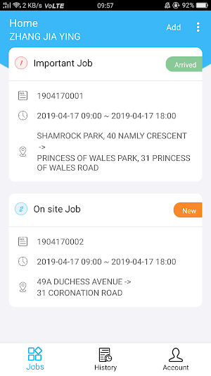 Solotracking Worker Screenshot 1