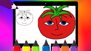 Mr Tomatos Coloring Game Screenshot 1