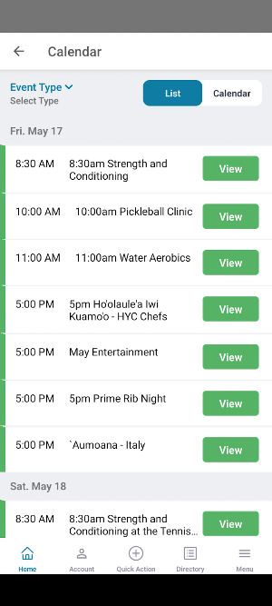 Hilo Yacht Club App Screenshot 2