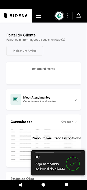 Bidese Cliente Screenshot 1