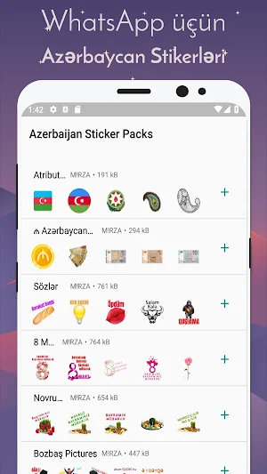 Azerbaijan Stickers for WhatsApp - WAStickerApps Screenshot 1