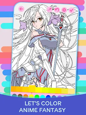 Anime Fantasy Coloring Book Screenshot 3