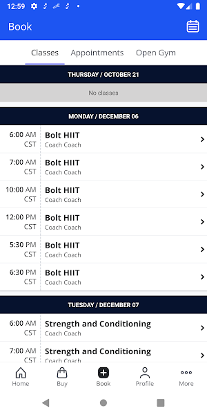 Bolt Fitness Chicago Screenshot 1