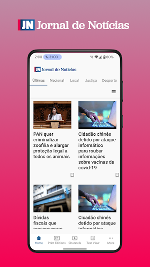 Jornal de Notícias Screenshot 0