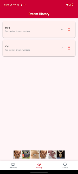Lottery Dream Numbers Screenshot 1