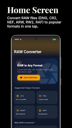 RAW Converter: DNG to JPG Screenshot 0