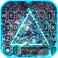 Neon Stone Pyramid Keyboard Ba