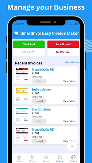 SmartInvo: Easy Invoice Maker Screenshot 2