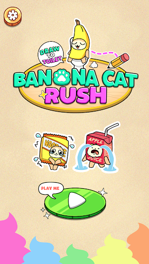 Banana Cat Rush-Draw to Toilet Screenshot 0