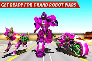 Dog Robot Transform Moto Robot Transformation Game Screenshot 2