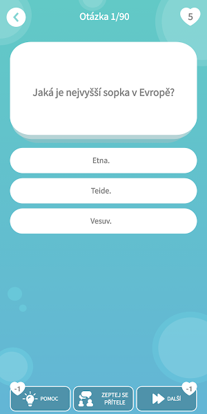 Quiz: Český znalostní kvíz Screenshot 1