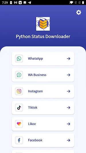 Python Status Downloader Screenshot 1