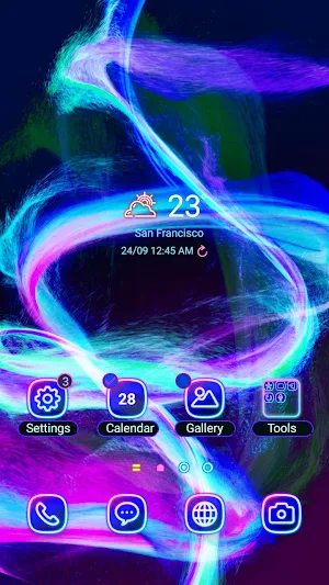 Neon Tornado - Wallpaper Screenshot 0