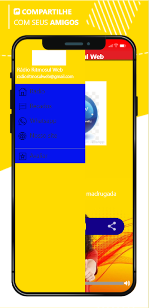 Rádio Ritmosul Web Screenshot 3