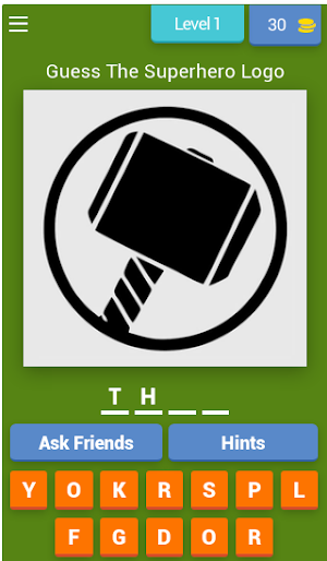 Superhero Logo Quiz Screenshot 0