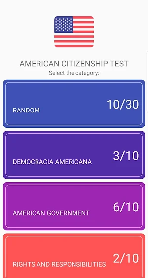 American Citizenship Test Screenshot 0