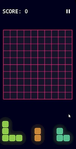 Block Puzzle: Glow Grid Screenshot 1